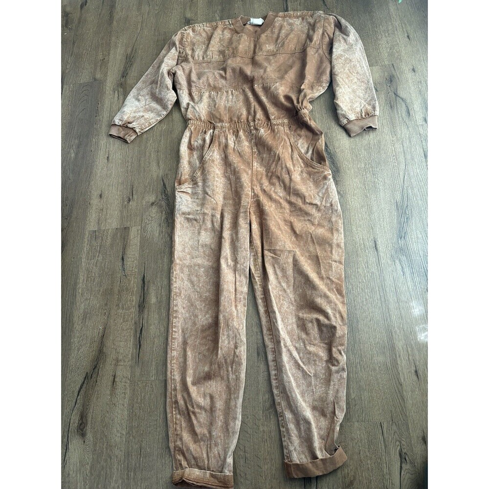 CHEROKEE  Brown Jumpsuit 1980’s Vintage Size 8 Long Sleeve
